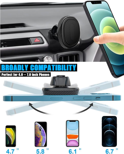 Car Phone Holder, Air Vent Hands Free Adjustable Phone Stand, Auto Cradles Dashboard Mount for Toyota RAV4 2013-2018, Custom Magnetic Navigation B...