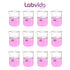 Upgrated 10ml Beaker set, 12pcs of beaker shot glasses, Low Form Glass Beakers set, 3.3 Boro with Printed Graduation, LVA036...