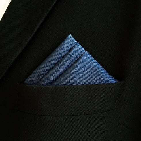 S&W SHLAX&WING Silk Ties for Men Neckties Modern Navy Solid Matching Pocket Square...