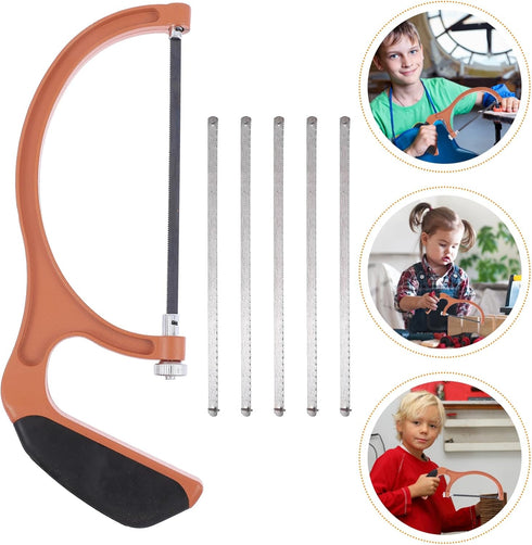 Uonlytech 1 Set Mini Saw Hand Saw Hacksaw for Metal Children Mini Hacksaw Mini Diy Handsaw Kids Diy Hacksaw Kid Woodworking Hacksaw Woodworking Ha...