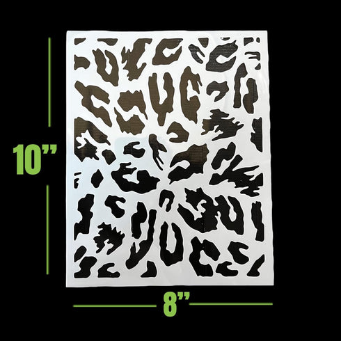 LiME LiNE Airbrush Stencil Set, Wood Grain, Grunge, Animal Print Custom Paint Template...