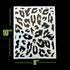 LiME LiNE Airbrush Stencil Set, Wood Grain, Grunge, Animal Print Custom Paint Template...