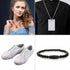 30 Sets Replacement Necklace Cords with Breakaway Clasps DIY Nylon Lanyard Necklace Cord and Plastic Clasp Buckle Breakaway Safety for Pendant(Bla...