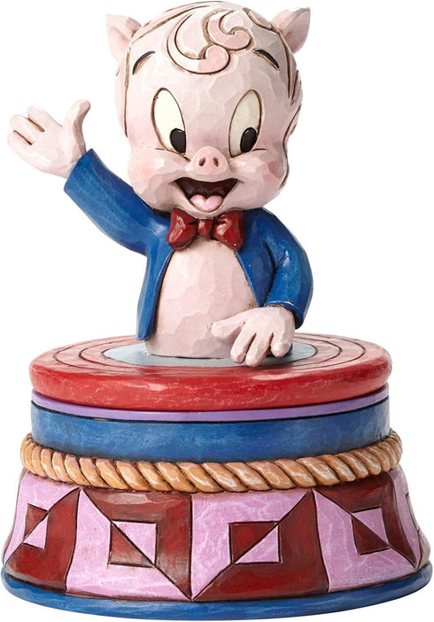 Jim Shore Looney Tunes Porky Pig Treasure Box 4053085 New...