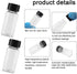0.3 Oz Clear Glass Vials with Screwcap Empty Bottles Liquid Sample Glass Bottles for Travel, Pack of 10...