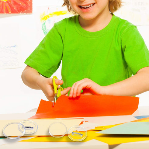 50 Pack Acrylic Button Pins Badge Clear Button Pins Custom Button Pins Kit Blank Button Pins Bulk Photo Buttons Make Your Own Buttons Pins for DIY...