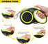 Fida Retractable Dog Leash, Reflective 16ft Heavy Duty Pet Walking Leash for Medium/Large Dog up to 44 lbs, Tangle Free. One-Hand Brake (Medium, N...