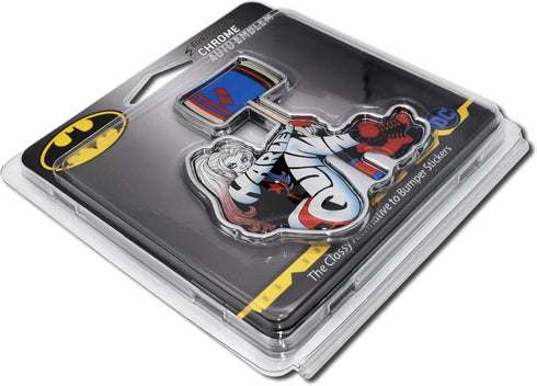 Elektroplate Officially Licensed DC Comics Harley Quinn OEM Chrome Metal Auto Emblem for Cars, Trucks, and All Auto | Universal Fit at 3.0" x 2.8"...