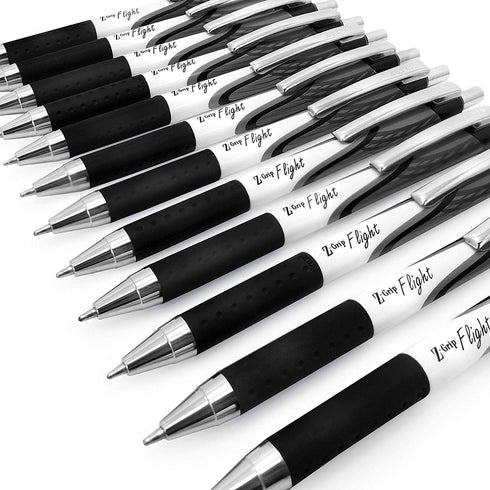Zebra Classic Z-Grip Flight Ballpoint Pens - 1.2mm - Black Ink - Pack of 20...