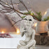 Alien Greetings Earthlings Sitting Statue 4.3" UFO Resin Figurine Decor for Garden Outdoor Space Decoration for Home Desk Indoor...