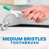 Flex Manual Toothbrush Value Pack, Full Multi-Level Filaments, Medium Bristles for Deep Cleaning, Ideal for Adults - 4 Count (Pack of 1)...