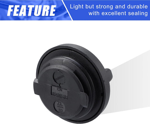 X AUTOHAUX Engine Fuel Tank Cap Gas Oil Filler Plug Cover Replace 55566555 654565761 for Chevrolet Cruze 2008-2013 Black...