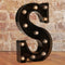 LED Illuminated Letter Marquee Signs - Alphabet Letters Lights for Wedding Birthday Party Christmas Night Light Lamp Home Bar Decoration (S - Blac...