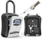 Key Lock Box With Retractable Key Tether,Fixed in the Lock Box to Prevent Carrying the Key With You After entering the Room,With Removable Shackle...