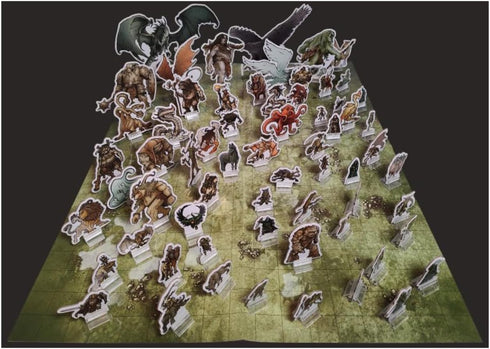 Free League Publishing: Dragonbane: Monsters Standee Set - RPG Accessory, 64 Full-Color Cardboard Characters, Tabletop Roleplaying...