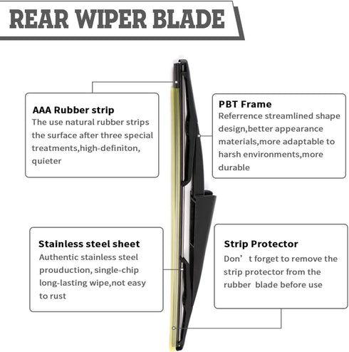Rear Wiper Arm Blade Nut Set Replacement for Ford Expedition Lincoln Navigator 2009-2016,Rear Wiper Cover Accessories Assembly, Wiper Cap Set for ...