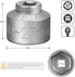 EWK 27mm Low Profile Oil Filter Socket, Fuel Filter Cap Removal Tool for Ford, Mercedes Benz, BMW, Mini, Citroen...