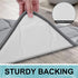 OLANLY Memory Foam Toilet Rugs U-Shaped 24x20, Ultra Soft and Absorbent Bathroom Rugs, Non-Slip Thick Toilet Bath Mat, Machine Wash Dry, Contour B...