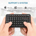 Rii Mini Bluetooth Keyboard,Portable Wireless Keyboard with Backlit,Rechargeable Mini Keyboard for Smart TV/Android TV Box/SmartPhone/HTPC/IPTV, B...