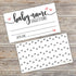50 Sweet Heart Baby Name Suggestion Cards for Baby Shower...