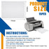 15 Pcs Printer Cleaning Sheet Scanner Cleaning Sheets Laser Printer Paper Paper Shredder Lubricant Sheets 8.5 x 11 Inches Copier Fax Printer Clean...