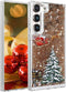 Glitter Christmas Case for Samsung Galaxy A14 5G, Cute Christmas Tree Santa Elk Liquid Flowing Floating Moving Bling Sparkle Clear Shockproof Wome...