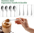 8 Pcs Demitasse Espresso Spoon, SourceTon Stainless Stee Mini Coffee Spoons for Dessert, Coffee Sugar, Tea, Appetizer (4.9 Inch)...