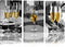 Kitchen Wall Art Dining Room Decor Yellow Wine Black and White Framed Canvas Prints Artwork Paintings for Home Bedroom Decorations 12x16 Inch x3...