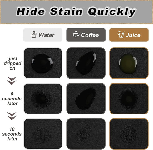 Coffee Mat Black Large Dish Drying Mat for Kitchen Counter, Hide Stain Absorbent Coffee Bar Mat Spill Mat, Coffee Maker Station Pot Mat for Counte...