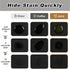 Coffee Mat Black Large Dish Drying Mat for Kitchen Counter, Hide Stain Absorbent Coffee Bar Mat Spill Mat, Coffee Maker Station Pot Mat for Counte...