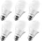 LUXRITE A19 LED Bulb 60W Equivalent, 3500K Natural White, 800 Lumens, Dimmable Standard LED Light Bulbs 9W, Enclosed Fixture Rated, Energy Star, E...