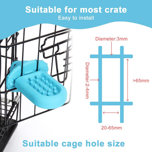 Dog Crate Training Tool Lick Toy for Dogs Training Behavior, Soft Rubber Crate Entertainment Toys Puppy Slow Feeder Pad, Peanut Butter Treat Dispe...