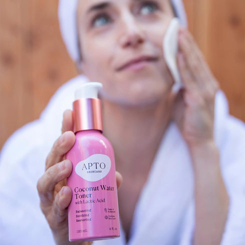 Skincare Coconut Water Toner with Lactic Acid, Daily Hydrating & Balancing Facial Toner, 4 fl. oz....