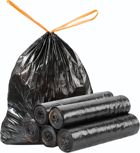 funest Trash Bags, 4 Gallon Small Drawstring Garbage Bags 75 Counts, Thick Plastic Wastebasket Liners for Bathroom Toilet Office Bedroom...