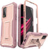 ExoGuard for T-Mobile REVVL V Plus 5G Case, Rubber Shockproof Full-Body Cover Case Built-in Screen Protector and Kickstand Compatible with T-Mobil...