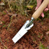 Hand Weeder Tool, Multi Use Garden Manual Weeding Tools with Wooden Handle Stainless Steel Head for Easy Weeder Removal, Transplanting, Pruning, D...
