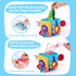 hahaland Baby Tissue Box Toy - Baby Toys 6-12 Months Montessori Toys for 6 Month Old Toys with Textured Tails, Cloth Tissues, Crinkle, Squeaky Sou...