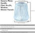 Bathtub and Shower 3 Piece Windsor Replacement Handles for Price Pfister Systems, 12 Point Broach,3 Piece Set of Hot, Cold, Diverter, Clear Acryli...