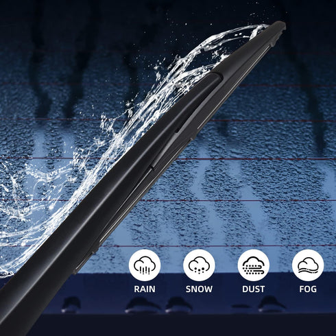 Rear Wiper Blade, HOSONIC 16 Inch Rear Windshield Wiper Blade, Original Equipment Replacement All-season Rear Wiper 16A, Double Service Life (Pack...