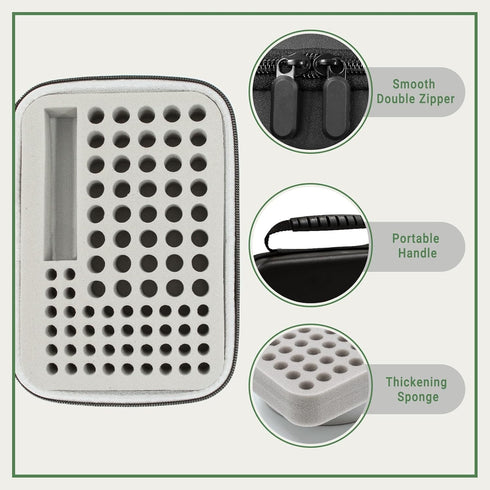 Battery Organizer Storage Case with Tester (Small)...