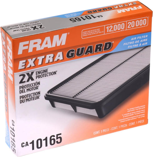 FRAM Extra Guard CA10165 Replacement Engine Air Filter for 2006-2011 Honda Civic (1.8L) Model, Provides Up to 12 Months or 12,000 Miles Filter Pro...