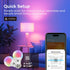 OREiN Matter Smart RGBTW Bulb, 1100 Lumens 75W Equivalent Smart Light Bulbs, Color Changing Light Bulbs Work with Apple Home, Alexa, Google Home, ...
