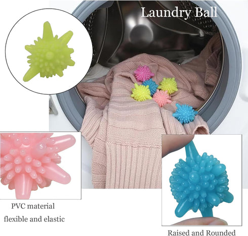 20Pack Washer Balls Laundry Balls Washing Ball, Clothes Anti-Winding Adsorption Cleaning Ball, Laundry Scrubbing Balls Reusable Hair Catcher Laund...