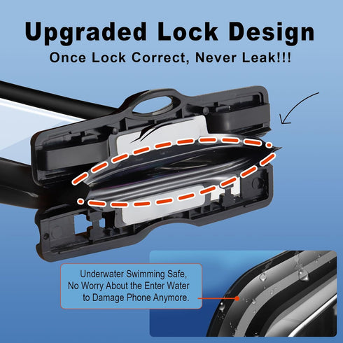 2 Pack-IPX8 Waterproof Phone Pouch with Lanyard, Universal Cell Phone Floatable Case Compatible with iPhone 15 14 13 12 Pro/Pro Max, 11 Pro/SE/Xs ...