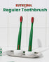 Euthymol Toothbrush (Regular, 6 Count) - Standard-Sized, Curved Soft Bristles for Sensitive Teeth, Gums. Effective, Gentle Cleaning for Entire Fam...