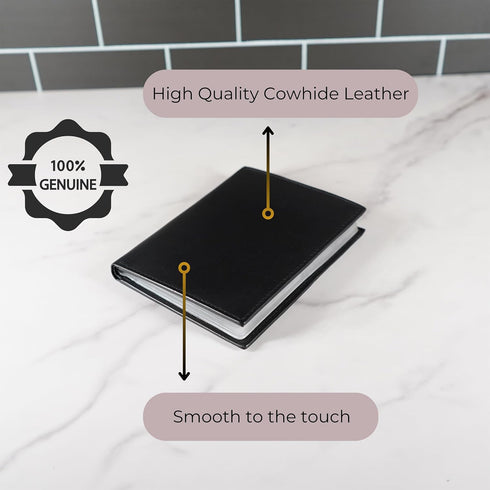 RFID Signal Blocking Leather European Hipster Wallet, Black, 5 x 4.5-Inch...