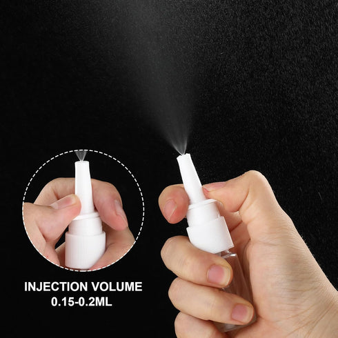 simarro 10ml Nasal Spray Bottle, 7Pcs Refillable Atomizer Spray Bottle Plastic Nasal Atomizer Fine Spray Mist Nasal Spray Bottle Perfume Essential...