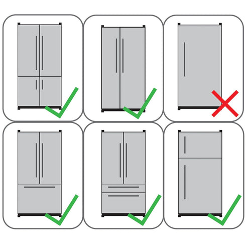 Qdos Safety Adhesive Fridge/Freezer Lock | Chrome | Easy One Handed Operation - Patented ZeroPinch Design - Unique Modern Design Refrigerator Lock...