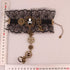 Women Gothic Pirate Skull Steampunk Gear Bracelet Jewelry Accessory Wristband with Finger Ring...