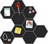 Hexagon Pin Board – (15 Pcs) Improved Version of Self-Adhesive Bulletin Boards for home and office Wall Decor, Photo board, Memos (7" x 8" x 3/8")...